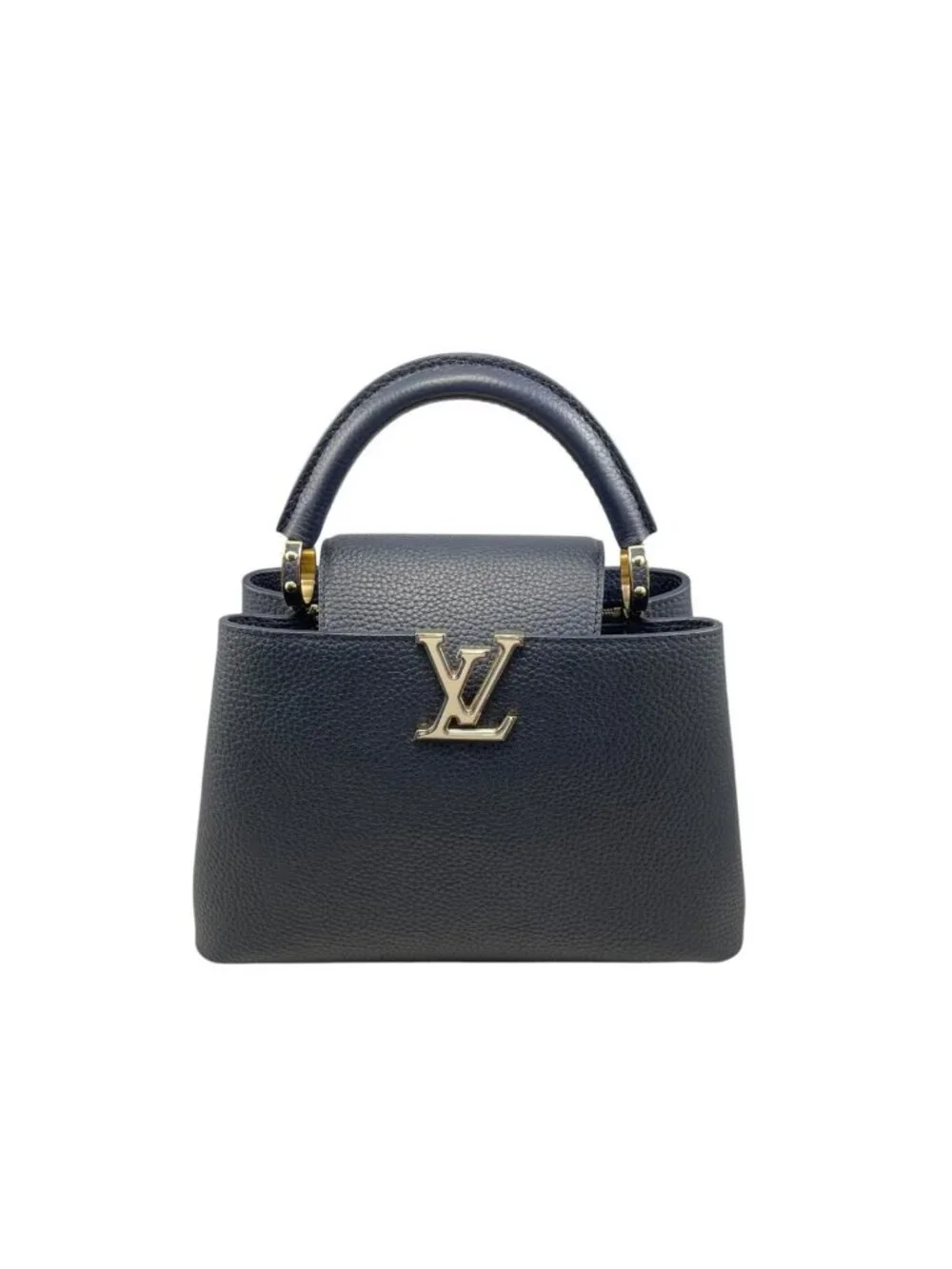 Louis Vuitton Shoulder Bag Capucines BB Taurillon Leather Navy